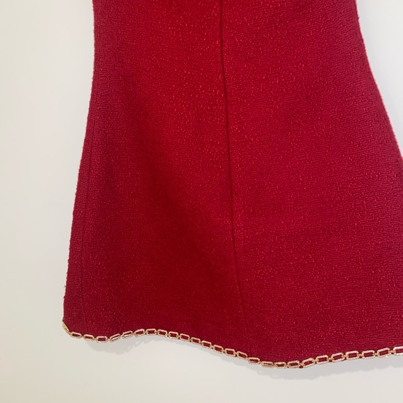 NWT ZARA Mini Asymmetric dress red - Picture 4 of 13